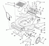 Toro 26625BG - Lawnmower, 1991 (1000001-1999999) Listas de piezas de repuesto y dibujos HOUSING ASSEMBLY