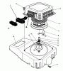 Toro 26625BG - Lawnmower, 1992 (2000001-2999999) Listas de piezas de repuesto y dibujos RECOIL ASSEMBLY (ENGINE NO. VMM1-5)