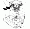 Toro 26625B - Lawnmower, 1993 (3900001-3999999) Listas de piezas de repuesto y dibujos RECOIL ASSEMBLY (ENGINE NO. VMM1-3)