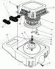 Toro 26626 - Lawnmower, 1991 (1000001-1999999) Listas de piezas de repuesto y dibujos RECOIL ASSEMBLY (ENGINE MODEL NO. VML0-3)