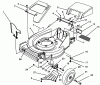 Toro 26630BG - Lawnmower, 1993 (3900001-3999999) Listas de piezas de repuesto y dibujos HOUSING ASSEMBLY