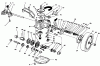 Toro 26631B - Lawnmower, 1993 (3900001-3999999) Listas de piezas de repuesto y dibujos GEAR CASE ASSEMBLY
