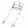 Toro 26632 - Lawnmower, 1997 (7900001-7999999) Listas de piezas de repuesto y dibujos HANDLE ASSEMBLY