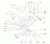 Toro 26633 - Lawnmower, 1997 (7900001-7999999) Listas de piezas de repuesto y dibujos DECK ASSEMBLY