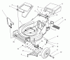 Toro 26636 - Lawnmower, 1997 (7900001-7999999) Listas de piezas de repuesto y dibujos HOUSING ASSEMBLY
