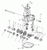 Toro 26637 - Lawnmower, 1998 (8900001-8999999) Listas de piezas de repuesto y dibujos GEAR CASE ASSEMBLY