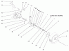 Toro 26637 - Lawnmower, 2000 (200000001-200999999) Listas de piezas de repuesto y dibujos REAR AXLE ASSEMBLY