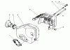 Toro 26640B - Lawnmower, 1993 (3900001-3999999) Listas de piezas de repuesto y dibujos MUFFLER ASSEMBLY (MODEL NO. 47PN2-6)
