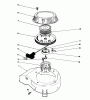 Toro 26640B - Lawnmower, 1994 (4900001-4999999) Listas de piezas de repuesto y dibujos RECOIL ASSEMBLY (MODEL NO. 47PP3-6)