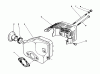 Toro 26640BC - Lawnmower, 1995 (5900001-5999999) Listas de piezas de repuesto y dibujos MUFFLER ASSEMBLY (MODEL NO. 47PR4-6)