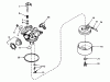 Toro 26641 - Lawnmower, 1989 (9000001-9999999) Listas de piezas de repuesto y dibujos CARBURETOR TECUMSEH NO. 632521
