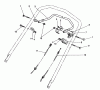 Toro 26651 - Lawnmower, 1989 (9000001-9999999) Listas de piezas de repuesto y dibujos TRACTION CONTROL ASSEMBLY