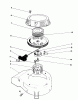 Toro 26680WG - Lawnmower, 1990 (0000001-0999999) Listas de piezas de repuesto y dibujos RECOIL ASSEMBLY (ENGINE MODEL NO. 47PK9)