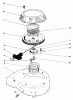 Toro 26683 - Lawnmower, 1990 (0000001-0999999) Listas de piezas de repuesto y dibujos RECOIL ASSEMBLY (ENGINE MODEL NO. 47PK9-2)