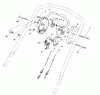 Toro 26683 - Rear Bagger Mower, 1992 (2000001-2999999) Listas de piezas de repuesto y dibujos TRACTION CONTROL ASSEMBLY