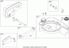 Toro 446E (R48) - R48 Recycling Mower, 2009 (290000001-290999999) Listas de piezas de repuesto y dibujos MUFFLER AND FUEL TANK ASSEMBLY BRIGGS AND STRATTON 126T02-1841-B1