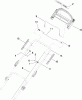 Toro 446E (R48) - R48 Recycling Mower, 2008 (SN 280000001-290999999) Listas de piezas de repuesto y dibujos UPPER HANDLE ASSEMBLY