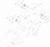 Toro 446F (R48) - R48 Recycling Mower, 2010 (310000001-310999999) Listas de piezas de repuesto y dibujos LOWER HANDLE ASSEMBLY