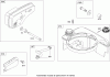 Toro 447E (R48) - R48 Recycling Mower, 2008 (SN 280000001-290999999) Listas de piezas de repuesto y dibujos MUFFLER AND FUEL TANK ASSEMBLY BRIGGS AND STRATTON 126T05-1840-B1
