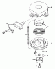 Toro 23301 - Lawnmower, 1967 (7000001-7999999) Listas de piezas de repuesto y dibujos REWIND STARTER NO. 590449
