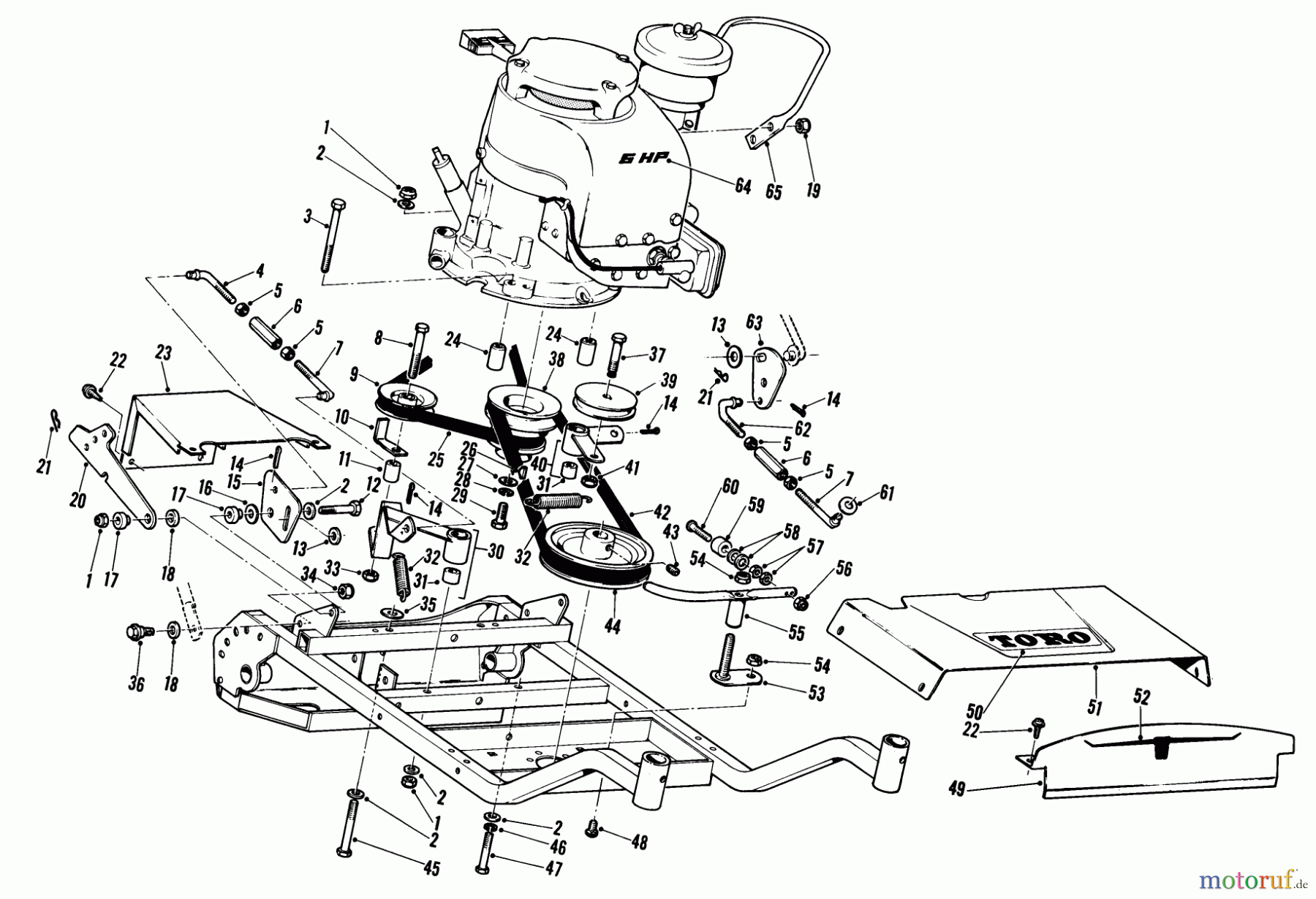  Toro Neu Mowers, Wide-Area Walk-Behind 23301 - Toro Lawnmower, 1971 (1000001-1999999) 25