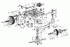Toro 23205 - 25" Whirlwind Hevi-Duty Lawnmower, 1975 (5000001-5999999) Listas de piezas de repuesto y dibujos FRAME AND CUTTER HOUSING ASSEMBLY