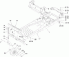 Toro 136E (RZT420H) - RZT420H Riding Mower, 2009 (290000001-290999999) Listas de piezas de repuesto y dibujos FRAME ASSEMBLY