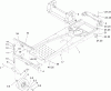 Toro 74360 (Z4200) - TimeCutter Z4200 Riding Mower, 2007 (270000001-270999999) Listas de piezas de repuesto y dibujos FRAME ASSEMBLY