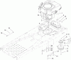 Toro 74370 (Z5000) - TimeCutter Z5000 Riding Mower, 2007 (270000001-270999999) Listas de piezas de repuesto y dibujos ENGINE AND CLUTCH ASSEMBLY