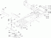 Toro 74373 (Z5030) - TimeCutter Z5030 Riding Mower, 2009 (290004013-290999999) Listas de piezas de repuesto y dibujos FRAME AND CASTOR WHEEL ASSEMBLY