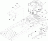 Toro 74381 (Z4202) - TimeCutter Z4202 Riding Mower, 2008 (280000001-280999999) Listas de piezas de repuesto y dibujos ENGINE AND CLUTCH ASSEMBLY