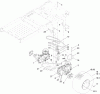 Toro 74387 (ZS 5000) - TimeCutter ZS 5000 Riding Mower, 2011 (311000001-311999999) Listas de piezas de repuesto y dibujos HYDRO TRANSAXLE DRIVE AND REAR WHEEL ASSEMBLY