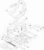 Toro 74399 (Z5020) - TimeCutter Z5020 Riding Mower, 2009 (290000440-290999999) Listas de piezas de repuesto y dibujos SEAT ASSEMBLY