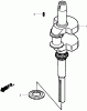 Toro 74434 (ZD530) - TimeCutter ZD530 Riding Mower, 2007 (270000001-270999999) Listas de piezas de repuesto y dibujos CRANKSHAFT ASSEMBLY HONDA GXV530 EXA2