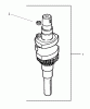 Toro 74601 (17K-44ZX) - 17K-44ZX TimeCutter ZX Riding Mower, 2003 (230000001-230999999) Listas de piezas de repuesto y dibujos CRANKSHAFT ASSEMBLY KOHLER CV 490S-27503
