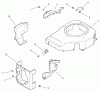 Toro 74601 (Z17-44) - Z17-44 TimeCutter Z Riding Mower, 2001 (210000001-210999999) Listas de piezas de repuesto y dibujos BLOWER HOUSING AND BAFFLE ASSEMBLY KOHLER CV 490-27503