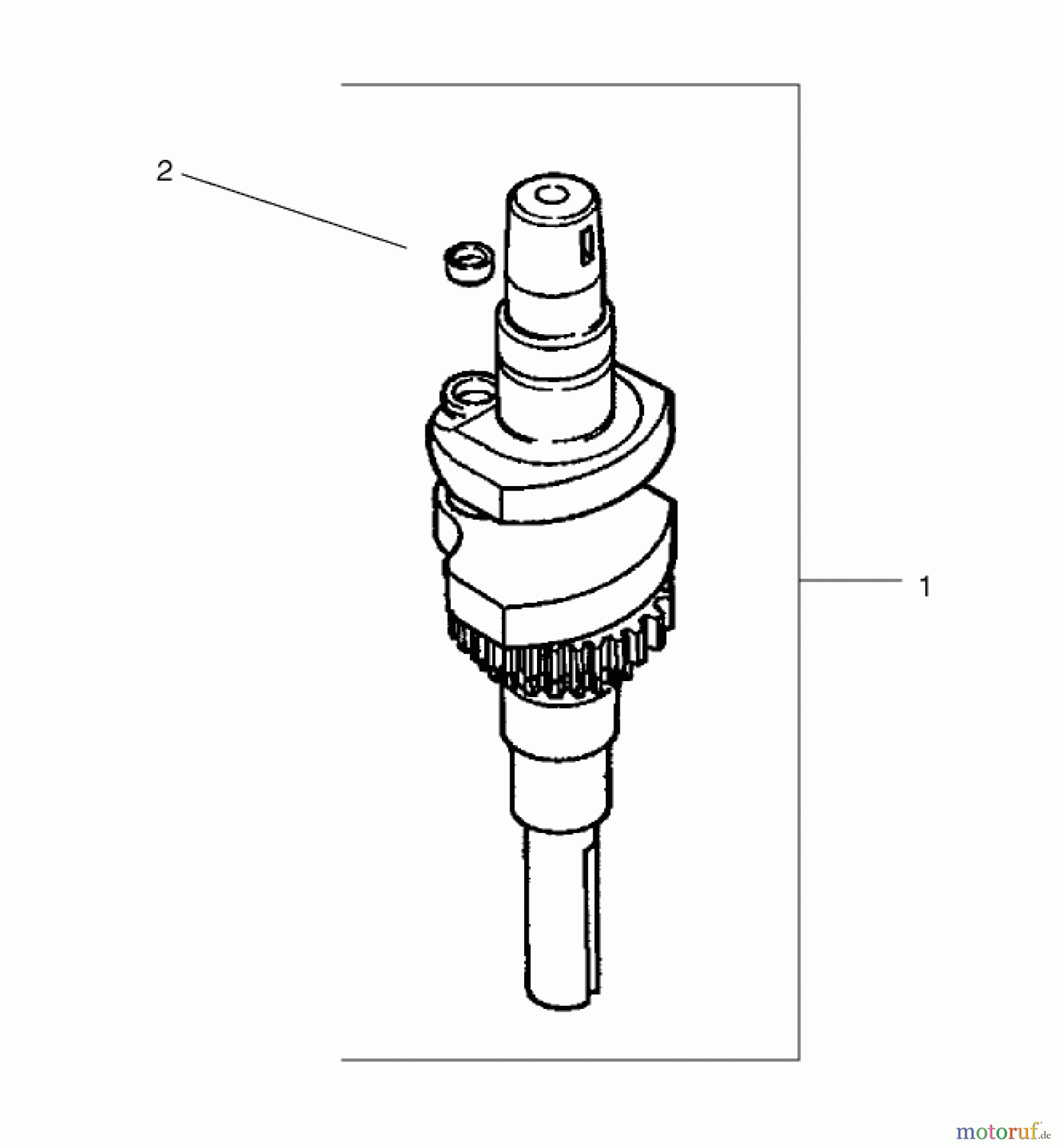 Toro Neu Mowers, Zero-Turn 74601 (Z17-44) - Toro Z17-44 TimeCutter Z Riding Mower, 2002 (220000913-220999999) CRANKSHAFT ASSEMBLY KOHLER CV 490S-27503
