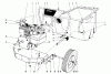 Toro 62900 - 5 hp Lawn Vacuum, 1973 (3000001-3999999) Listas de piezas de repuesto y dibujos ENGINE AND HOPPER ASSEMBLY