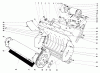 Toro 31453 - Snow Pup (electric), 1972 (2000001-2999999) Listas de piezas de repuesto y dibujos LOWER MAIN FRAME