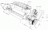Toro 31506 - Snowmaster, 1977 (7000001-7999999) Listas de piezas de repuesto y dibujos LOWER MAIN FRAME