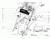 Toro 31677 (724) - 724 Snowthrower, 1976 (6000001-6999999) Listas de piezas de repuesto y dibujos HANDLE ASSEMBLY