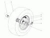 Toro 31995 (1032) - 1032 Snowthrower, 1976 (6000001-6999999) Listas de piezas de repuesto y dibujos WHEEL ASSEMBLY