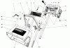 Toro 38000 (S-120) - S-120 Snowthrower, 1987 (7000001-7999999) Listas de piezas de repuesto y dibujos HANDLE ASSEMBLY
