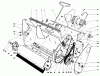 Toro 38000 (S-120) - S-120 Snowthrower, 1991 (1000001-1999999) Listas de piezas de repuesto y dibujos LOWER MAIN FRAME ASSEMBLY