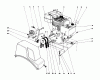 Toro 38015 (421) - 421 Snowthrower, 1980 (0000001-0999999) Listas de piezas de repuesto y dibujos ENGINE ASSEMBLY