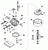 Toro 38035 (3521) - 3521 Snowthrower, 1988 (8000001-8999999) Listas de piezas de repuesto y dibujos CARBURETOR NO. 632378