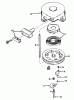 Toro 38045 (524) - 524 Snowthrower, 1985 (5000001-5999999) Listas de piezas de repuesto y dibujos REWIND STARTER NO. 590473