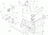 Toro 38051 (522) - 522 Snowthrower, 2000 (000000001-000999999) Listas de piezas de repuesto y dibujos CHUTE AND AUGER ASSEMBLY