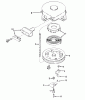 Toro 38052 (521) - 521 Snowthrower, 1984 (4000001-4999999) Listas de piezas de repuesto y dibujos REWIND STARTER NO. 590473