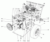 Toro 38052 (521) - 521 Snowthrower, 1988 (8000001-8999999) Listas de piezas de repuesto y dibujos TRACTION ASSEMBLY